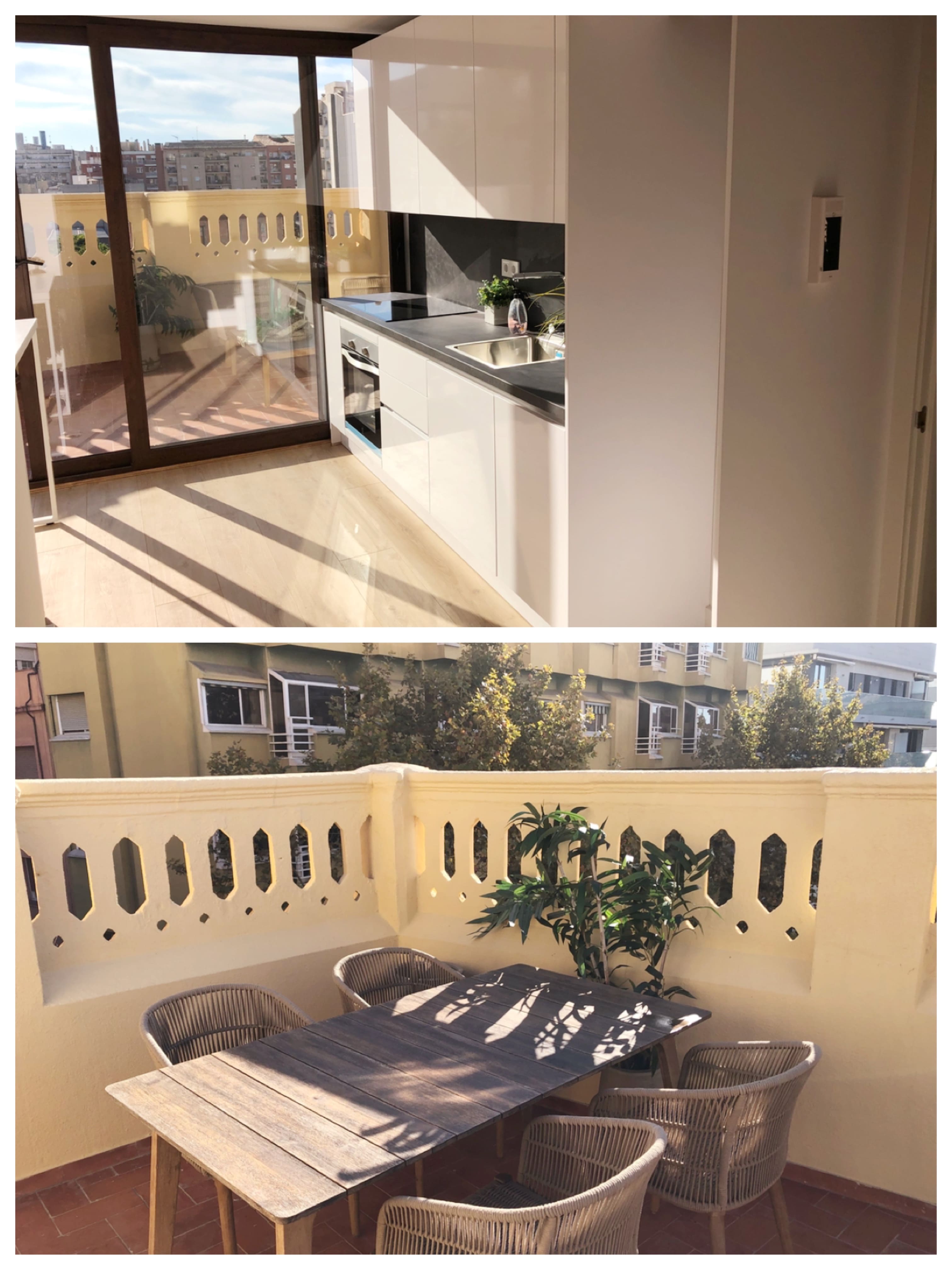 Piso reformado con terraza super grande bon